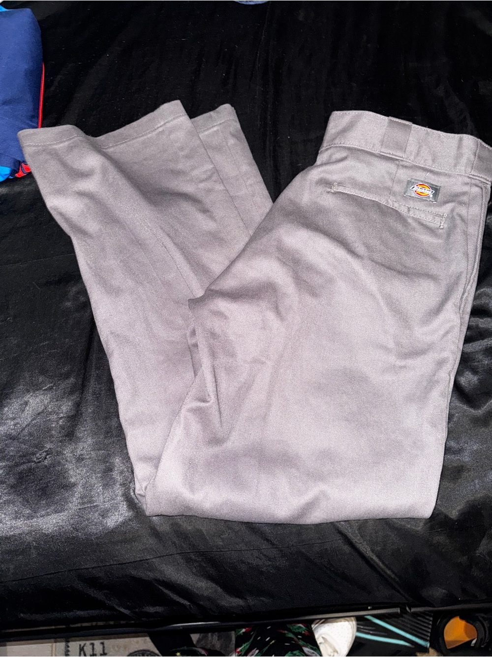 Dickies Men’s Gray Straight-Leg Work Chinos